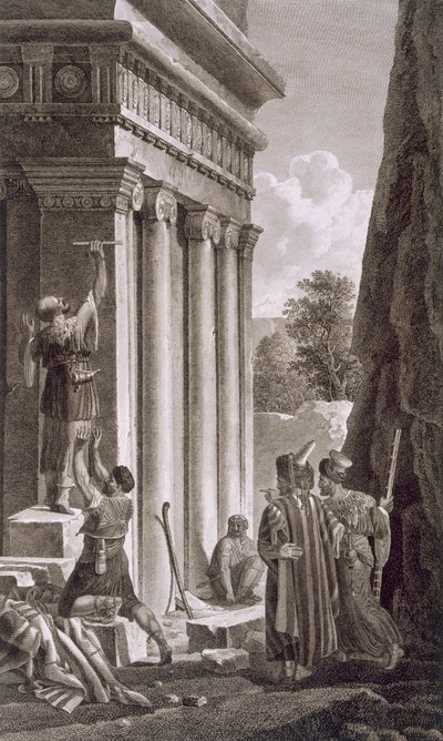 مقبرة أبشالوم ، وادي يهوسوفات 1799 بواسطة لويس فرانسوا كاساس